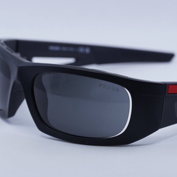 🕶️ New Prada Sport PS02YS 1BO06F Sunglasses - Matte Black Frame, Grey Lenses - Picture 7 of 11